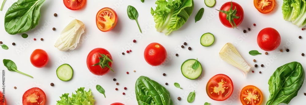 Fresh Vegetables Flat Lay Fresh Vegetables Flat Lay