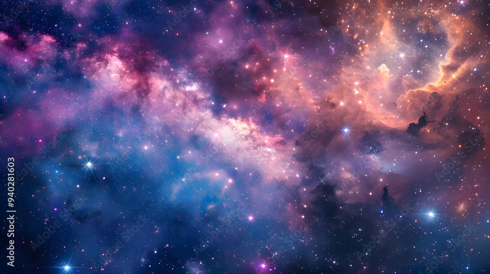 Cosmic Nebula with Stars Cosmic Nebula with Stars