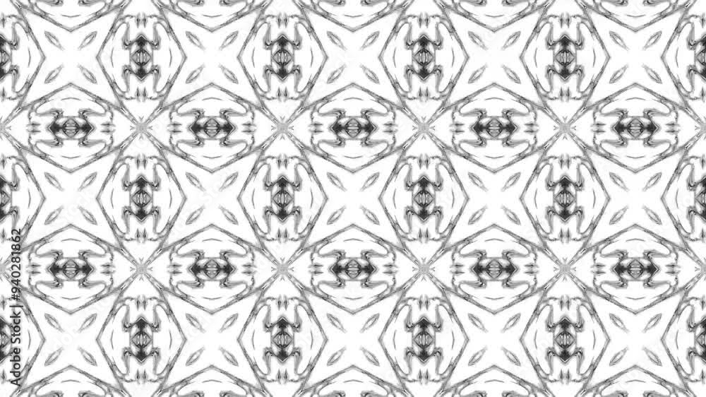 Black and white abstract pattern background video Black and white abstract pattern background video