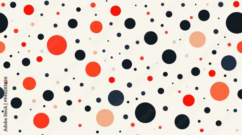 A modern dotted background featuring playful gray and red dots, perfect for a stylish flat design look. A modern dotted background featuring playful gray and red dots, perfect for a stylish flat design look.