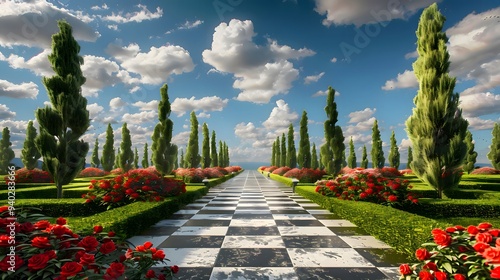 A Formal Garden Path Leading to a Horizon