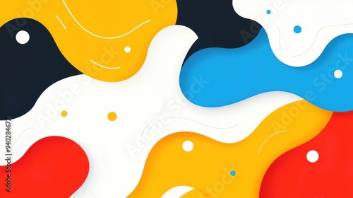 Vibrant fluid gradient shapes create a modern abstract illustration, perfect for a lively, dynamic backdrop.