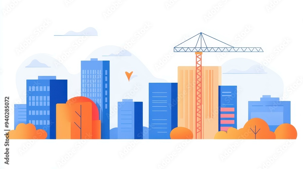 Obraz premium Explore the journey from drafting to detailed structure in this vibrant cartoonstyle illustration with rich textures.