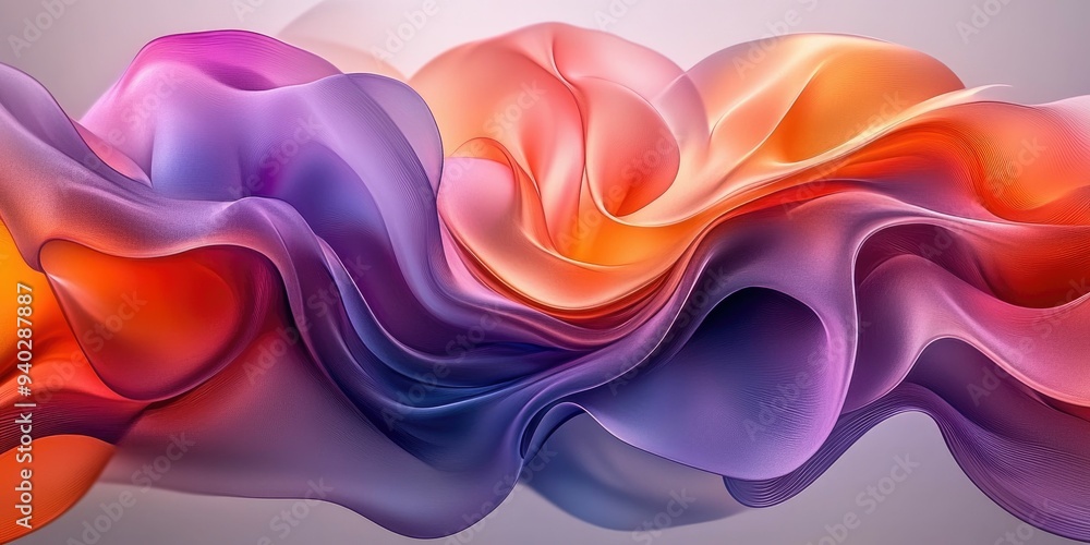 Obraz premium Abstract Fluid Art with Vibrant Colors