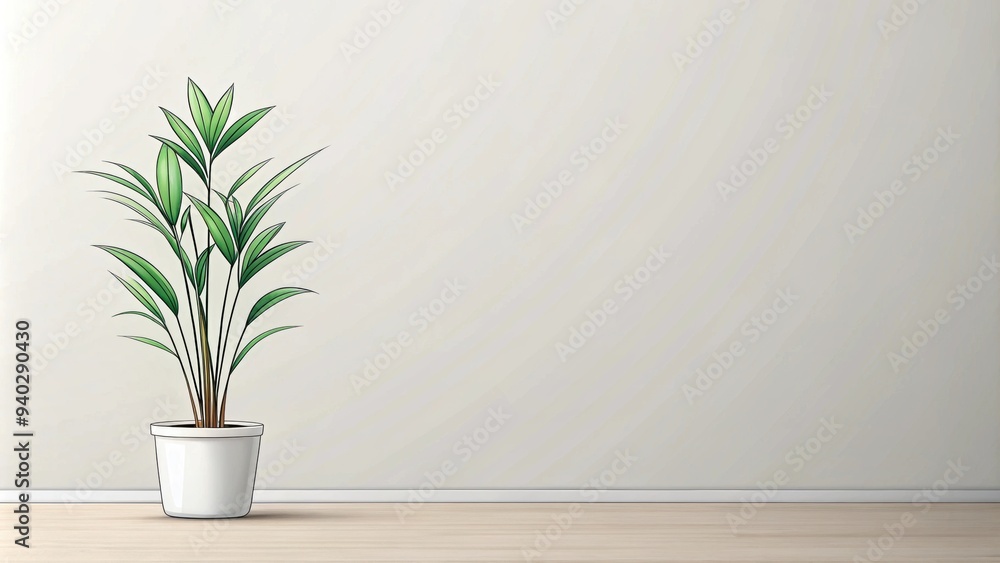 Minimalist plant with clean lines and simple design, small, plant, minimal, style, modern, minimalism Minimalist plant with clean lines and simple design, small, plant, minimal, style, modern, minimalism