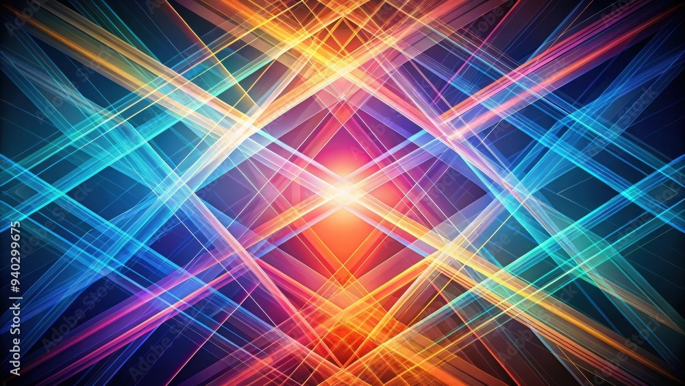 Obraz premium Abstract background with intersecting lines , geometric, pattern, design, abstract, artistic, texture, overlay, grid