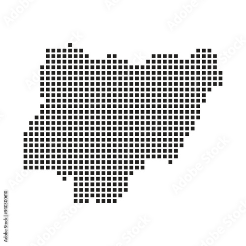 Nigeria country icon map