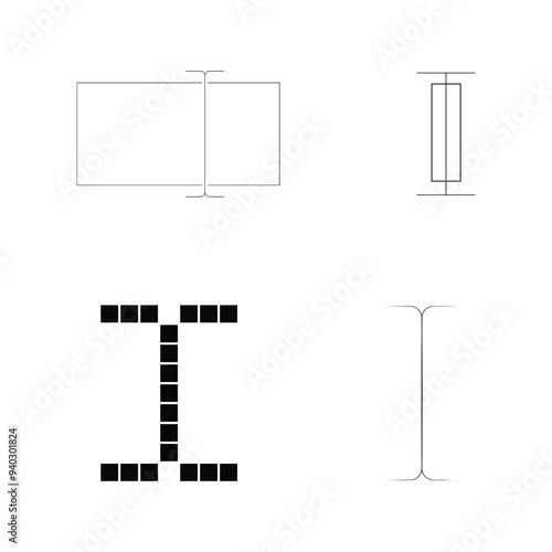 cursor icon, writing mark, text