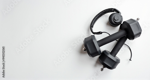 headphones on a white background