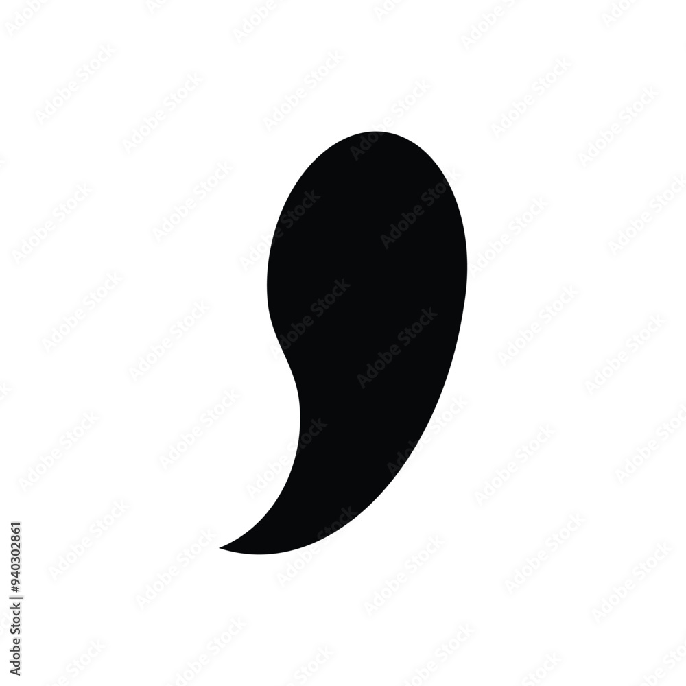 comma punctuation icon illustration design comma punctuation icon illustration design