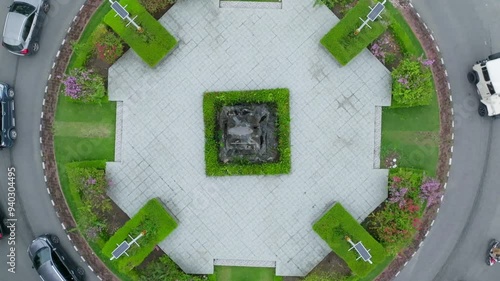 small park at roundabout keris pekanbaru
