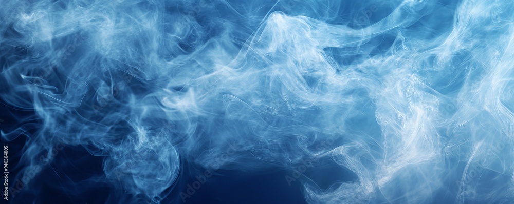 Abstract Blue Smoke, Background, Texture, Ethereal, Vapor Abstract Blue Smoke, Background, Texture, Ethereal, Vapor