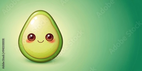 Adorable of a cute little avocado, avocado, cute, baby, fruit, green, character,food, trendy, healthy, vibrant, cartoon, adorable