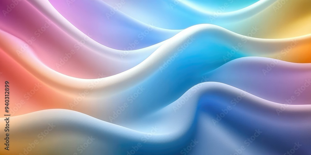 Obraz premium Abstract Colorful Wavy Background