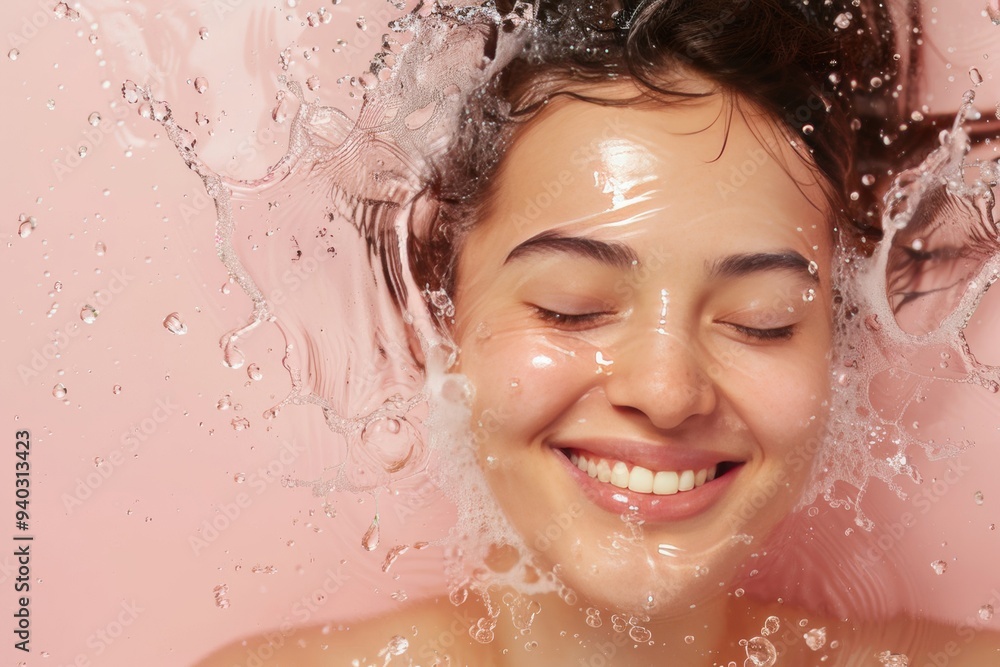 portrait of a woman in shower portrait of a woman in shower