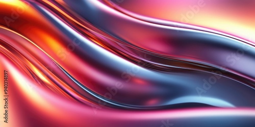 Abstract Liquid Metal Background