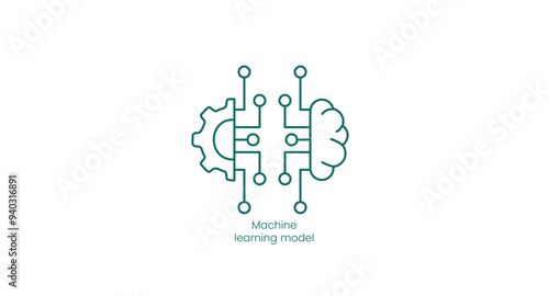 Machine Learning Model Concept Vector Icon
