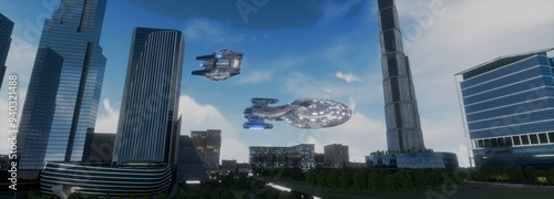 The earth is being attacked by aliens.