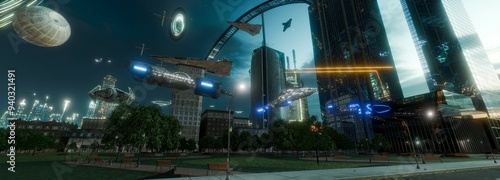 The earth is being attacked by aliens.