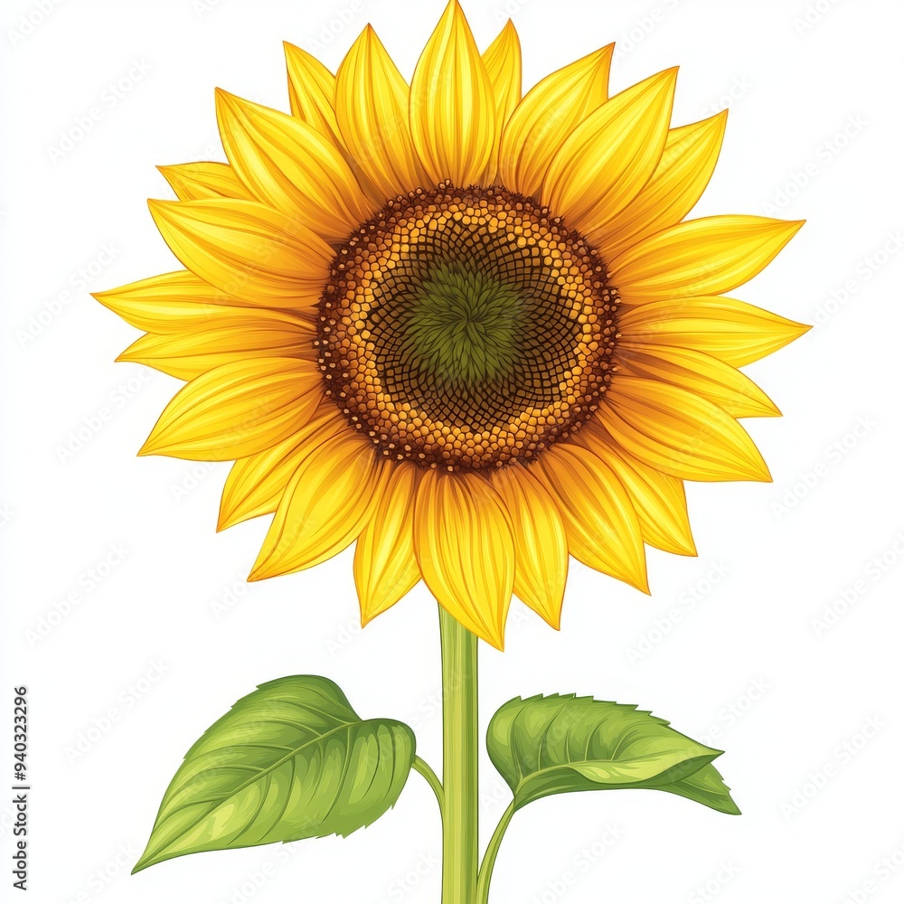 Obraz premium vector graphic of a sunflower