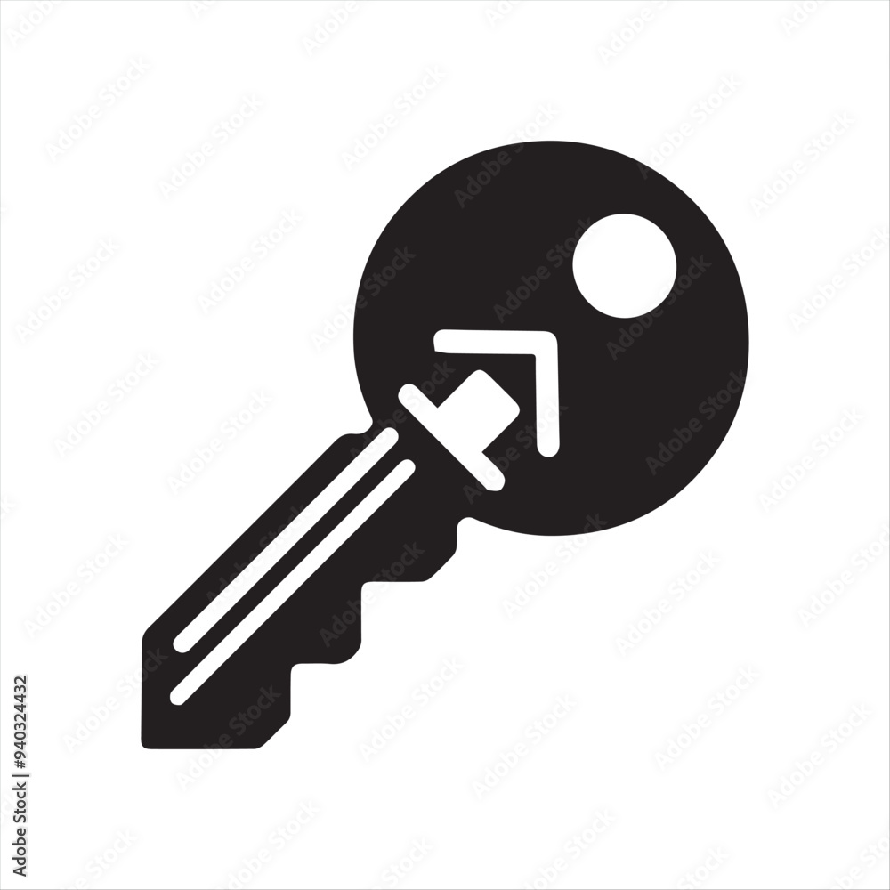 silhouettes of keys silhouette victor style with white background silhouettes of keys silhouette victor style with white background