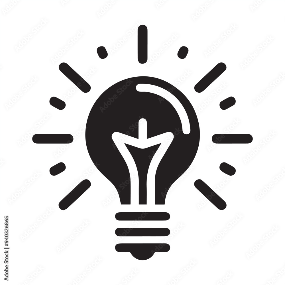 Light bulb vector illustration isolated on white background. Light bulb vector illustration isolated on white background.