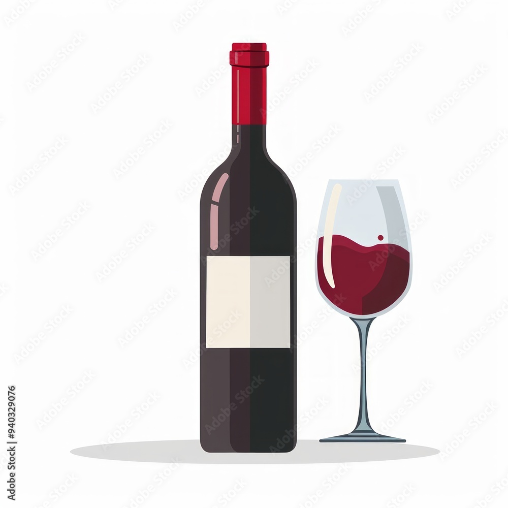 wine bottle glass icon vector on white background wine bottle glass icon vector on white background