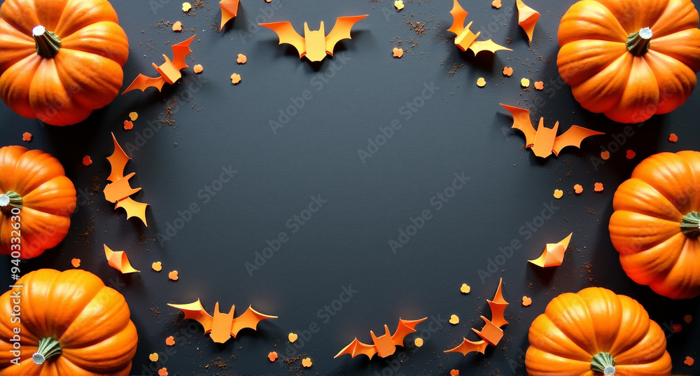 halloween pumpkin border