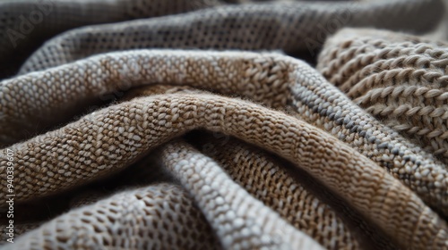 Close-up of woven fabric texture.