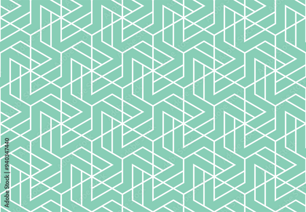 The geometric pattern with lines. Seamless vector background. White and green texture. Graphic modern pattern. Simple lattice graphic design The geometric pattern with lines. Seamless vector background. White and green texture. Graphic modern pattern. Simple lattice graphic design
