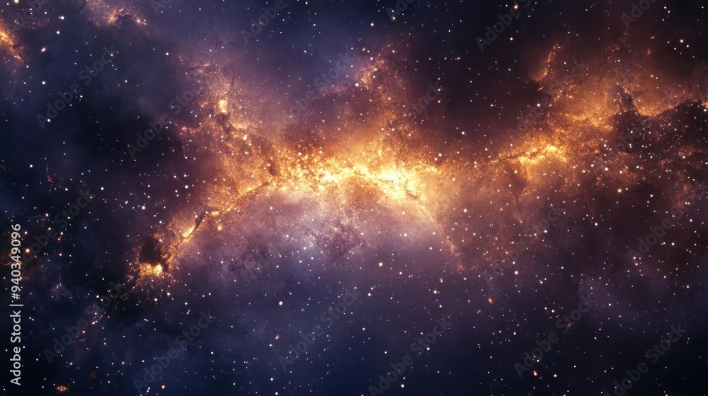 A vibrant, galaxy-like nebula in a dark night sky with stars twinkling brightly. A vibrant, galaxy-like nebula in a dark night sky with stars twinkling brightly.