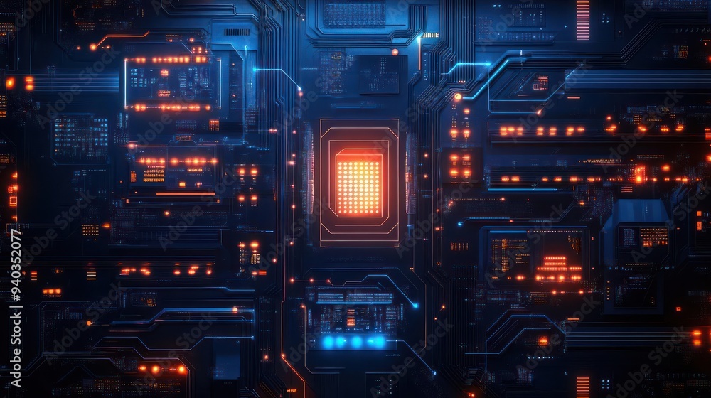 A high-tech background featuring futuristic space robotics and advanced technology. A high-tech background featuring futuristic space robotics and advanced technology.