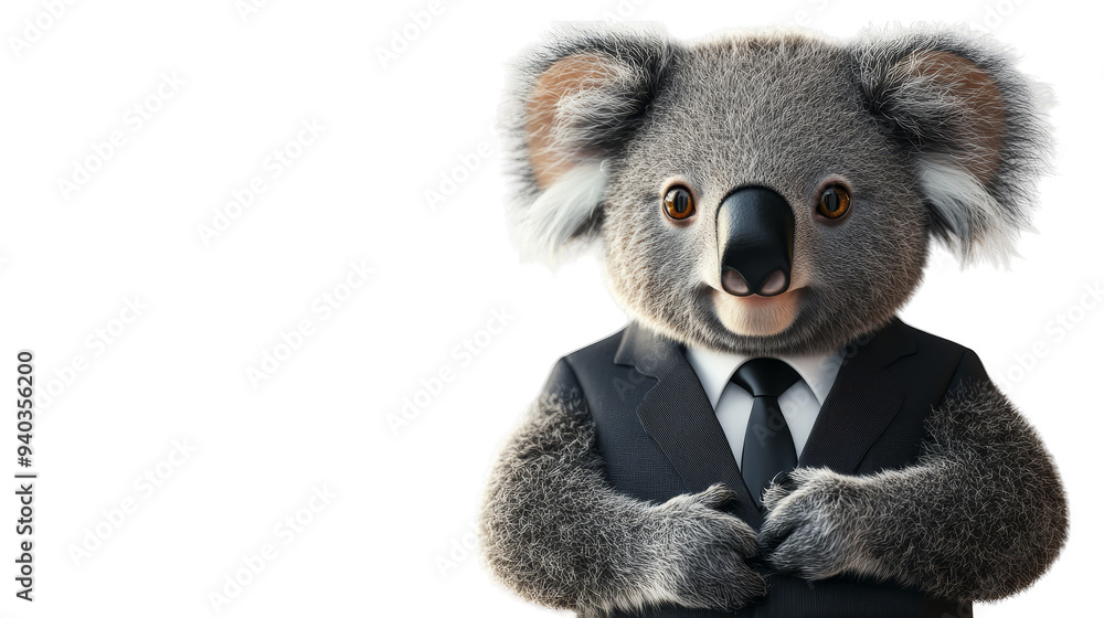 Koala in Suit Business Animal Funny Cute Koala in Suit Business Animal Funny Cute