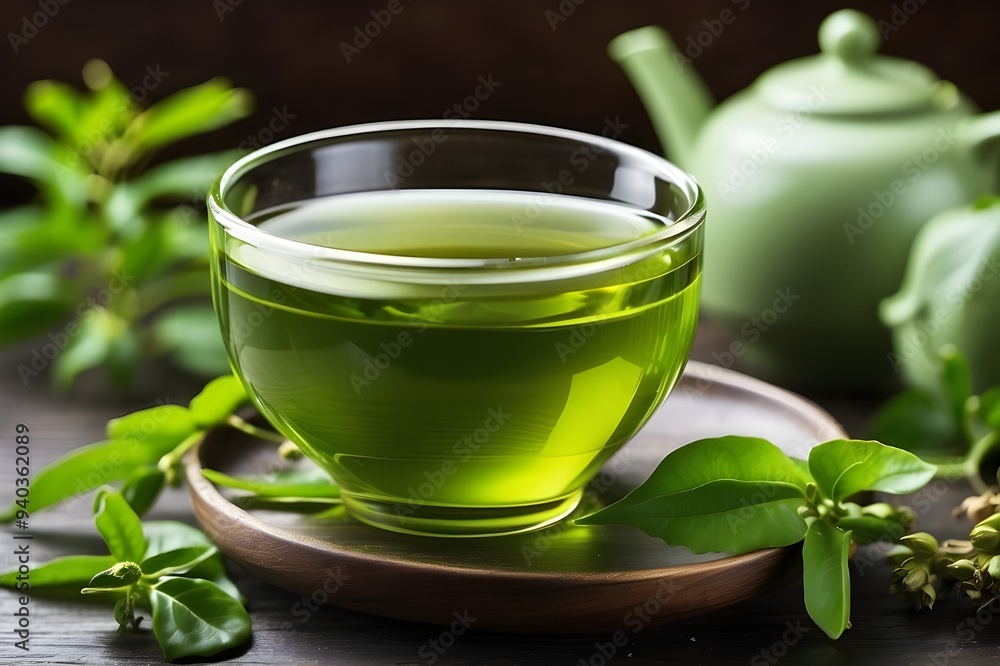 Promote drinking green tea for its antioxidant properties that help combat skin aging and reduce inflammation. Promote drinking green tea for its antioxidant properties that help combat skin aging and reduce inflammation.