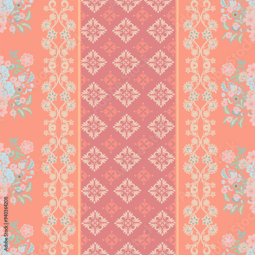 damask floral vintage, old-fashioned, floral garland, flourish - art, french culture, curtain, horizontal, purple, scroll, swirl, vertical, victorian, art deco, renaissance, rococo, beauty, embroidery