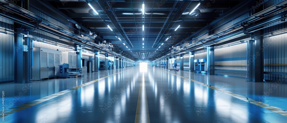 Obraz premium Cutting-Edge AI-Driven Smart Factory Monitoring System for Efficient Production Control