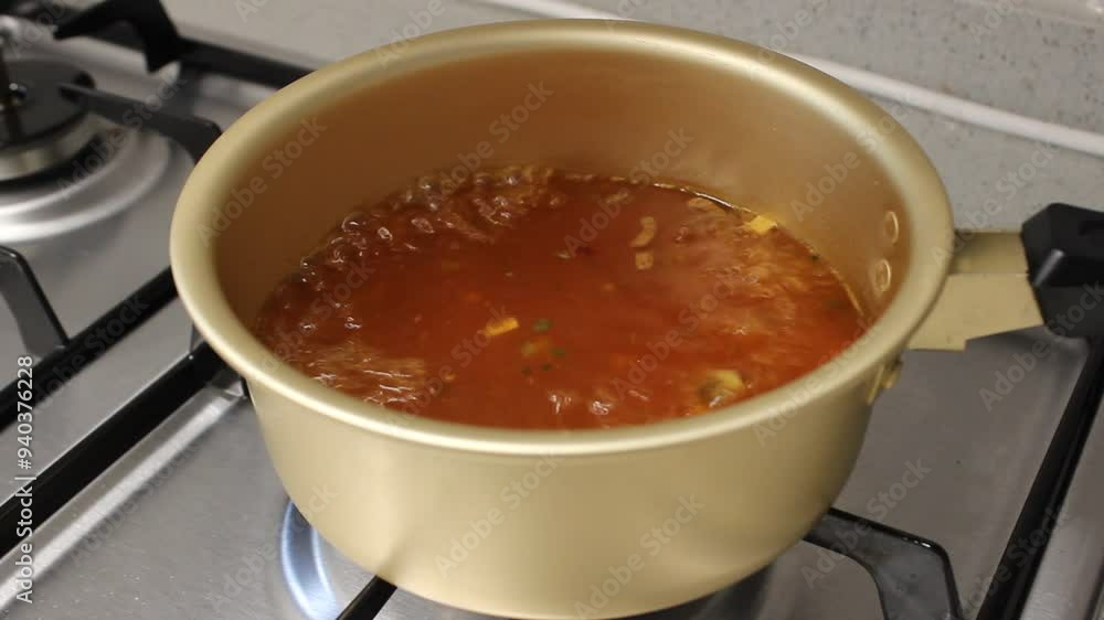 boiling broth of cooking noodle ramen instant food boiling broth of cooking noodle ramen instant food
