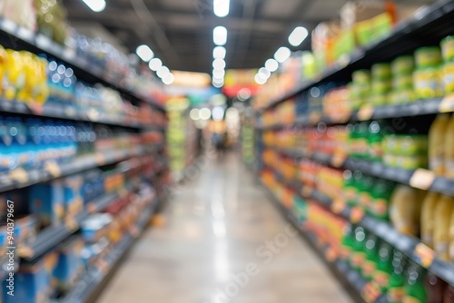 Wallpaper Mural Abstract blur supermarket and shopping mall interior for background Torontodigital.ca