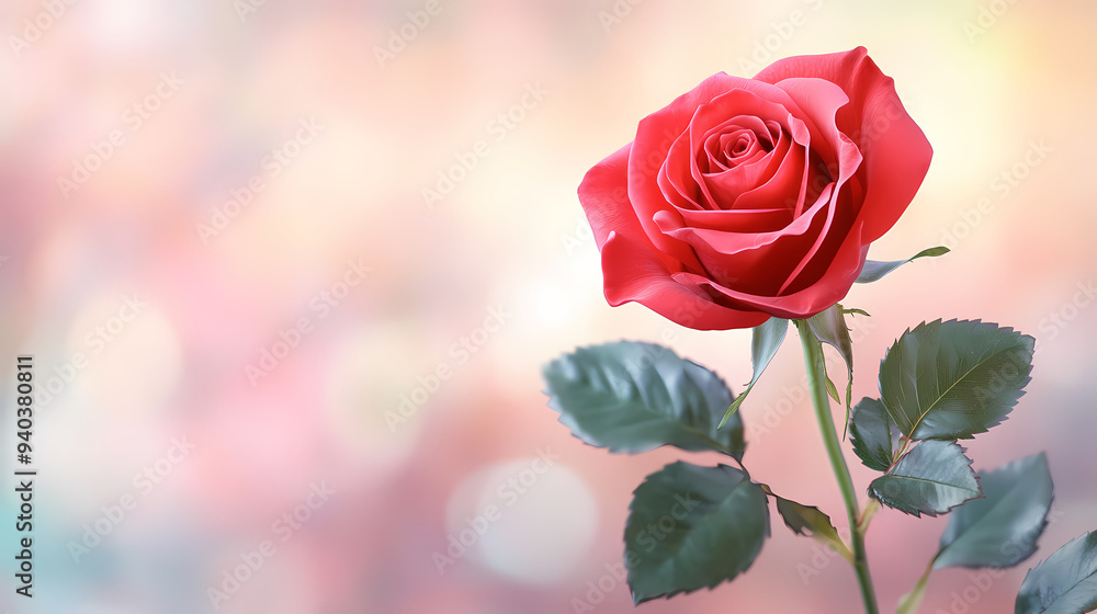 Red roses, hand drawn flowers Red roses, hand drawn flowers