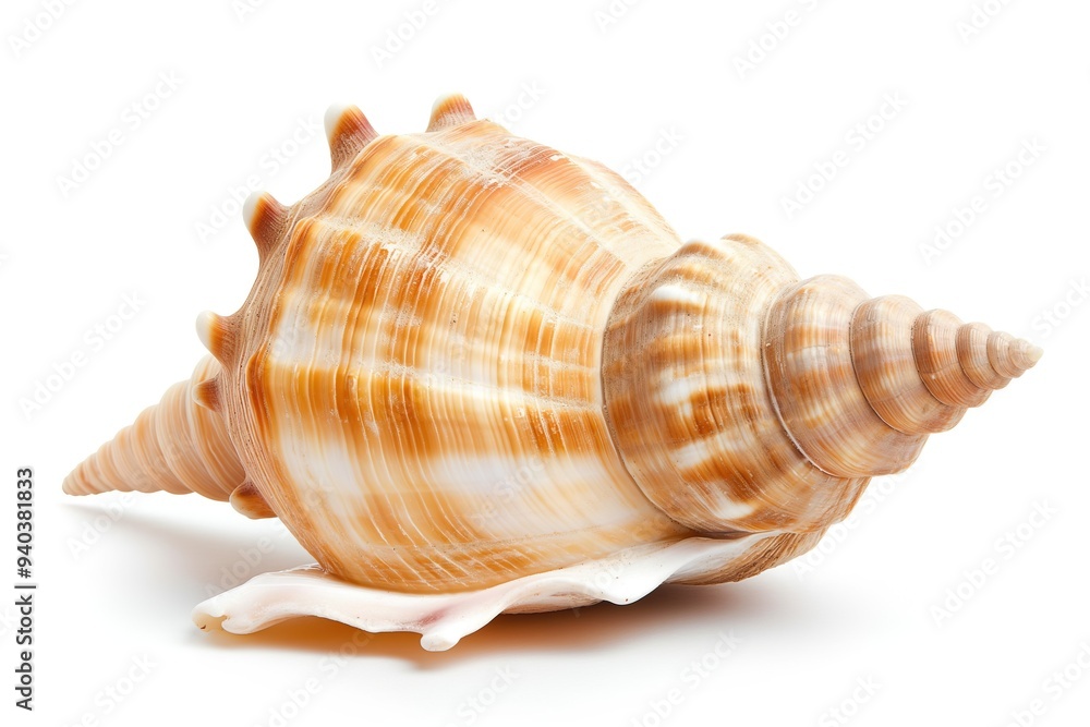 Beautiful seashell isolated on white background Beautiful seashell isolated on white background