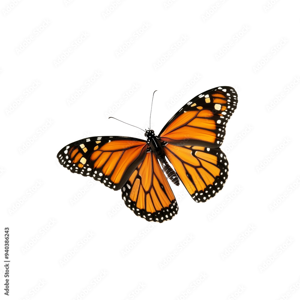 Monarch Butterfly in Flight, Monarch Butterfly in Flight,