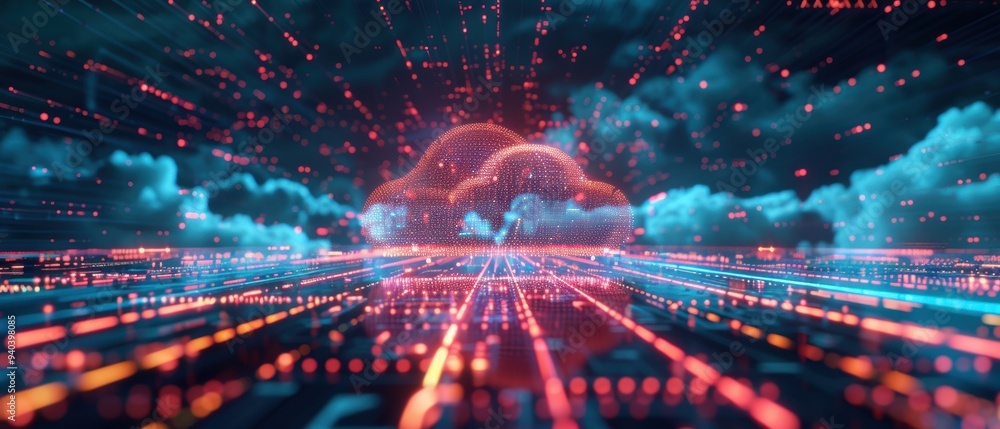 Digital Cloud Computing Hologram Synchronized with Data Nodes of the Future Digital Cloud Computing Hologram Synchronized with Data Nodes of the Future