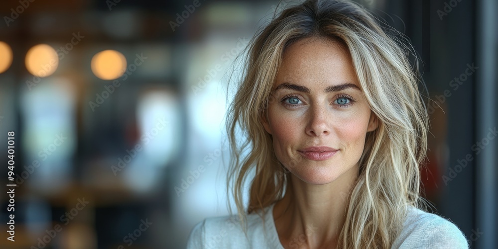 Confident Mid-Career Businesswoman: Executive HR Manager Leading Office Meeting. Professional Portrait of Successful Female Entrepreneur in Corporate Setting. Elegant and Empowering Image for Business Confident Mid-Career Businesswoman: Executive HR Manager Leading Office Meeting. Professional Portrait of Successful Female Entrepreneur in Corporate Setting. Elegant and Empowering Image for Business