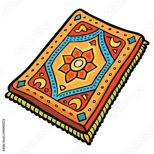 Prayer mat illustration