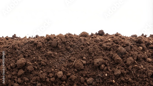 Abstract soil spread isolated on white background, soil, spread, isolated, abstract, texture, dirt, ground, background, earth