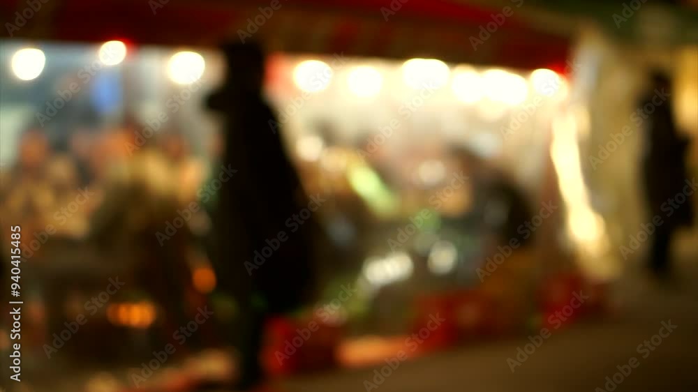 Asakusa Tokyo Japan izakaya district drinking Japanese culture at night after work blur shot HD Asakusa Tokyo Japan izakaya district drinking Japanese culture at night after work blur shot HD
