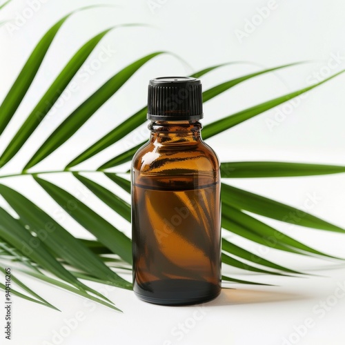 A detailed image of a saw palmetto extract bottle on a white background. 