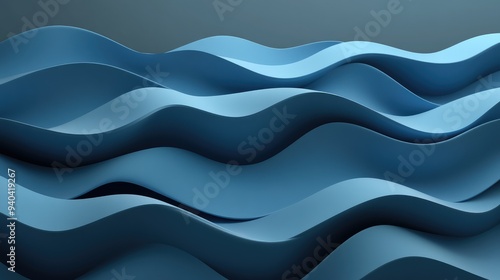 Three dimensional render of wavy pattern. waves abstract background texture