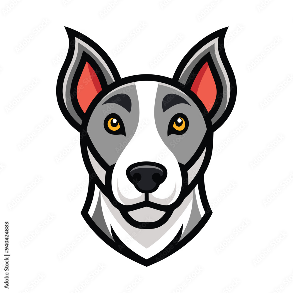 vector dog head logo vector dog head logo