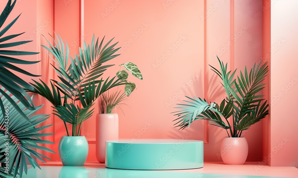 simple and elegant product podium banner poster background with pastel color Generate AI simple and elegant product podium banner poster background with pastel color Generate AI